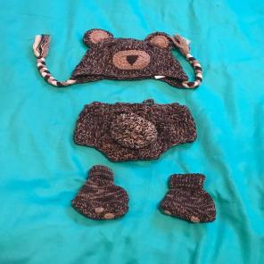 Newborn photo Monkey Outfit