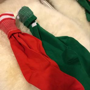 Green And Red High Soccer Socks