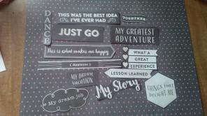 New travels black and white cutouts