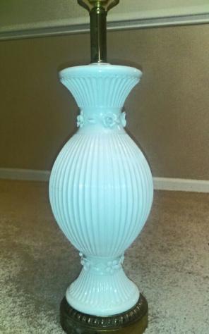 Antique porcelain lamp
