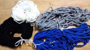 4 sets Pom pom sewing trim