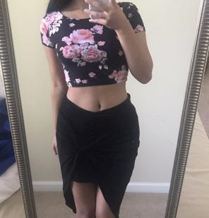 Asymmetrical Knotted Skirt