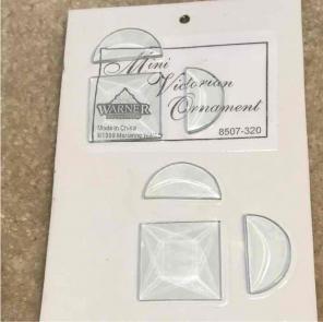 Beveled glass hearts
