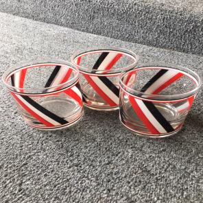 Vintage 3 Striped Glasses