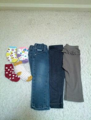 Toddler clothes pants jeans socks 18-24m