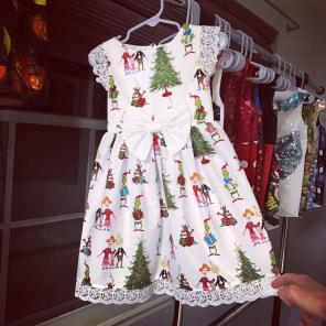 Handmade grinch dress