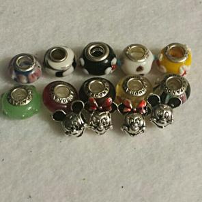 Mickey/minnie 925 murano beads charm.