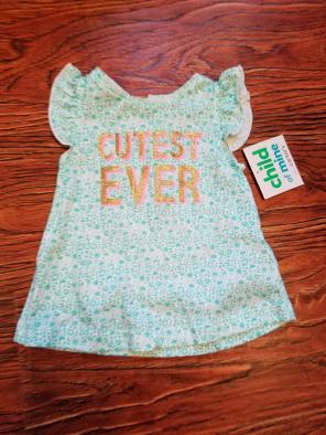 BNWT 0-3 month baby girl shirt