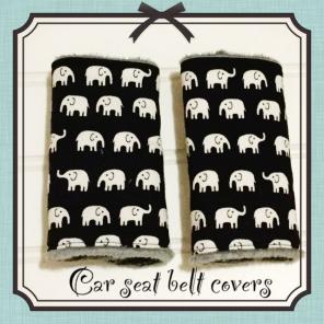 Mini Elephant Car Seat Belt Pads