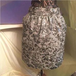 Charlotte Russe silver floral skirt XL