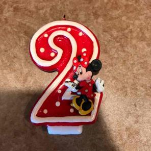 Minnie Mouse candle