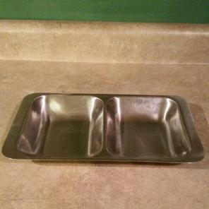 Vintage Stainless Divided Serving Tray