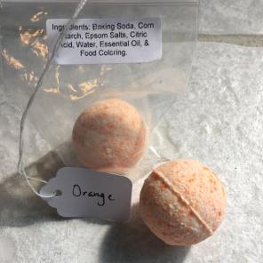 1 Piece Handmade Orange Bath Bomb