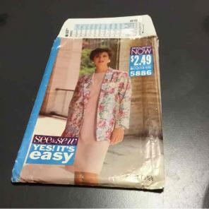 Butterick See & Sew Jacket & Dress #5886