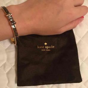 Confetti Kate spade bow bangle