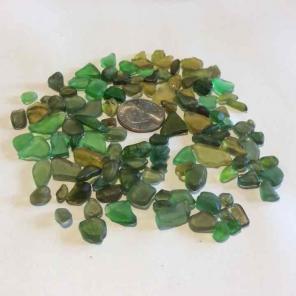 Green sea glass #003
