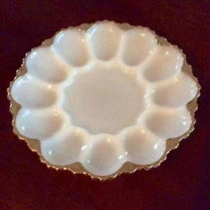Vintage Anchor Hocking deviled egg tray