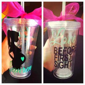Super cute pregnancy tumbler