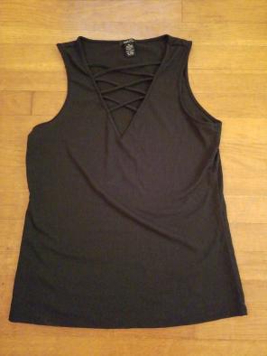 Black Strappy Tank Top