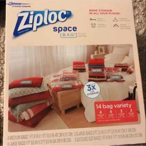 Ziploc Space Bag 3X the storage 14 Bags