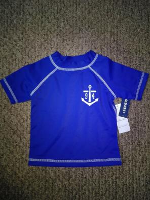 NWT old navy blue rash guard size 12-18M