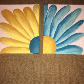 matching double paintings