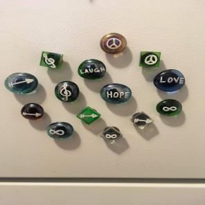 Mix & Match Handmade Glass Magnets!