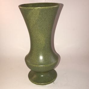 Vintage Green Pottery Vase Marked