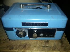 Antique cash box safe