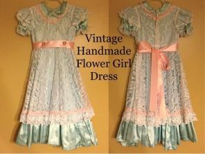 Vintage Handmade Flower Girl Dress