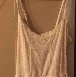 Beige lace maxi dress