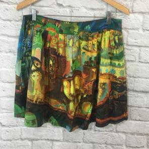 Printed Circle Skirt L