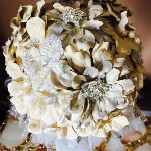 Custom Vintaged Brooch Centerpiece