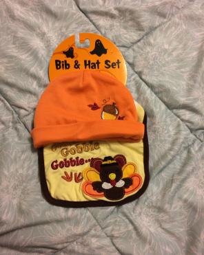 Fall Baby Bob And Hat Set Bnwt