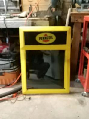 Pennzoil light up advertising sign
