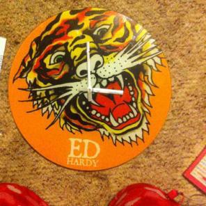 Ed hardy clock