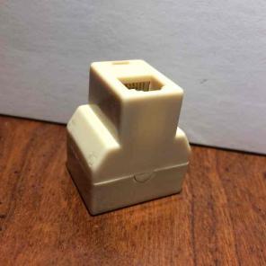 Phone adaptor one to 2 line