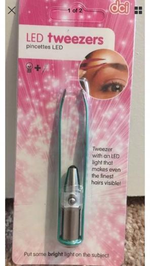 Led Stainless Eyebrow Tweezer Light Dci