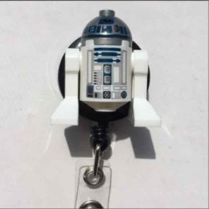R2D2 Star Wars ID Badge Holder Nurse RN