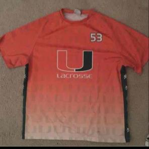 University of Miami Lacrosse shirt