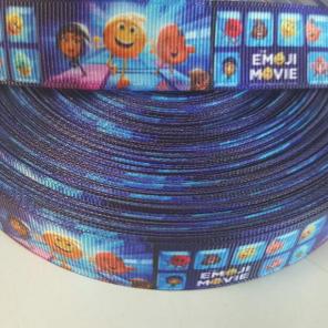 7/8 Emoji Movie Ribbon 10 yards