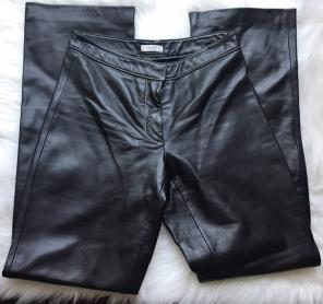 Cache Leather Black Pants Stitching 4