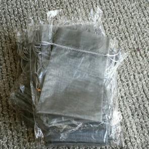 5x7 grey sheer bags