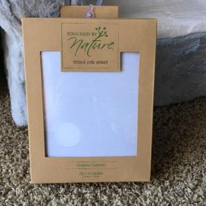 Organic White Baby Crib Sheet