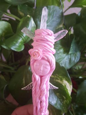 Angel wand quartz goddess protection