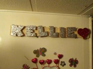 Glittery Wooden Name Plate