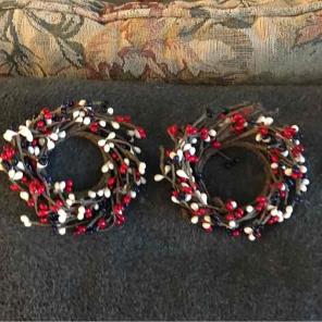 Votive wreath rings Fourth of July decor