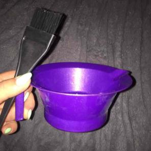 Hair color mixing bowl/brush FREE SHIP