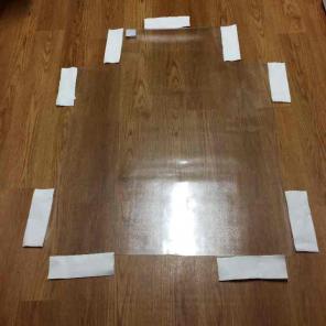 PVC desk floor mat for tile or wood