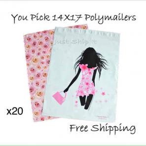 (20) 14X17 Designer Poly Mailers